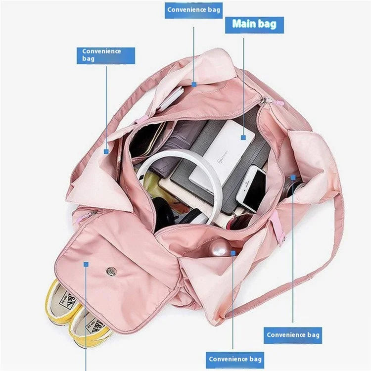 BED-9B07 Fitness Yoga Swimming Bag Oxford Cloth Casual Travel Tote Bag