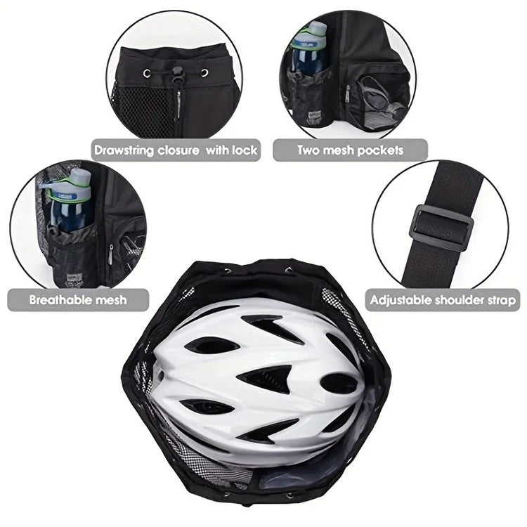 HALIN A4011 Outdoor Travel Swimming Climbing Dual Shoulder Bag Drawstring Mesh Design Backpack