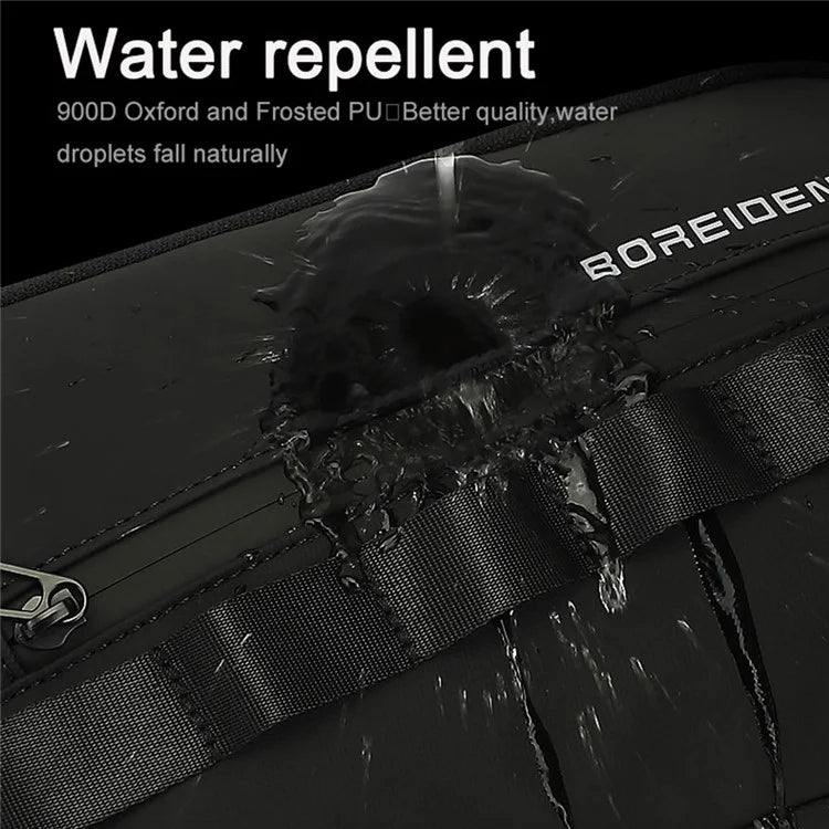 BOREIDEN BD1430 Men's Chest Bag Oxford Cloth Crossbody Bag Waterproof Daypack Travel Bag