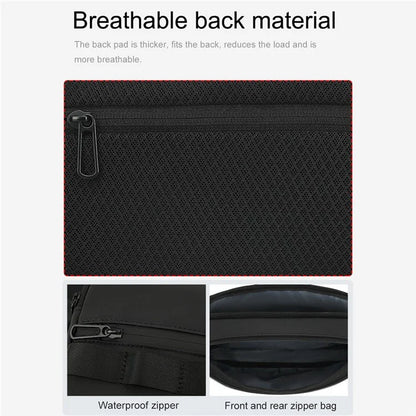 BOREIDEN BD1430 Men's Chest Bag Oxford Cloth Crossbody Bag Waterproof Daypack Travel Bag