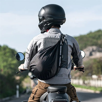 ROCKBROS H34  Large Capacity Motorbike Helmet Storage Bag Single Shoulder Adjustable Motorcycle Backpack