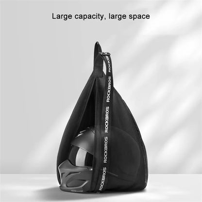 ROCKBROS H34  Large Capacity Motorbike Helmet Storage Bag Single Shoulder Adjustable Motorcycle Backpack