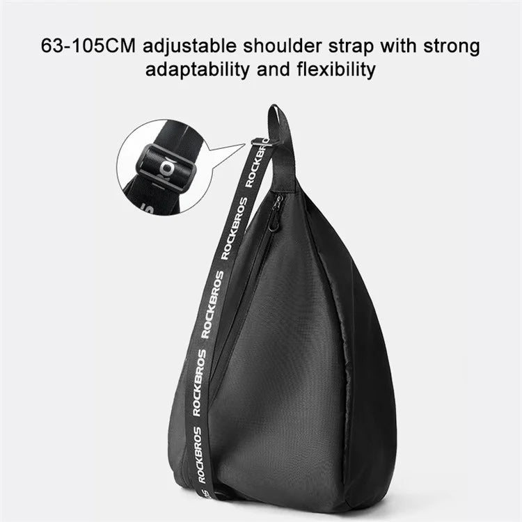 ROCKBROS H34  Large Capacity Motorbike Helmet Storage Bag Single Shoulder Adjustable Motorcycle Backpack