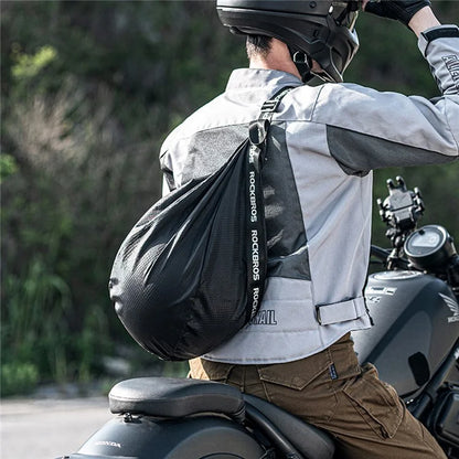 ROCKBROS H34  Large Capacity Motorbike Helmet Storage Bag Single Shoulder Adjustable Motorcycle Backpack