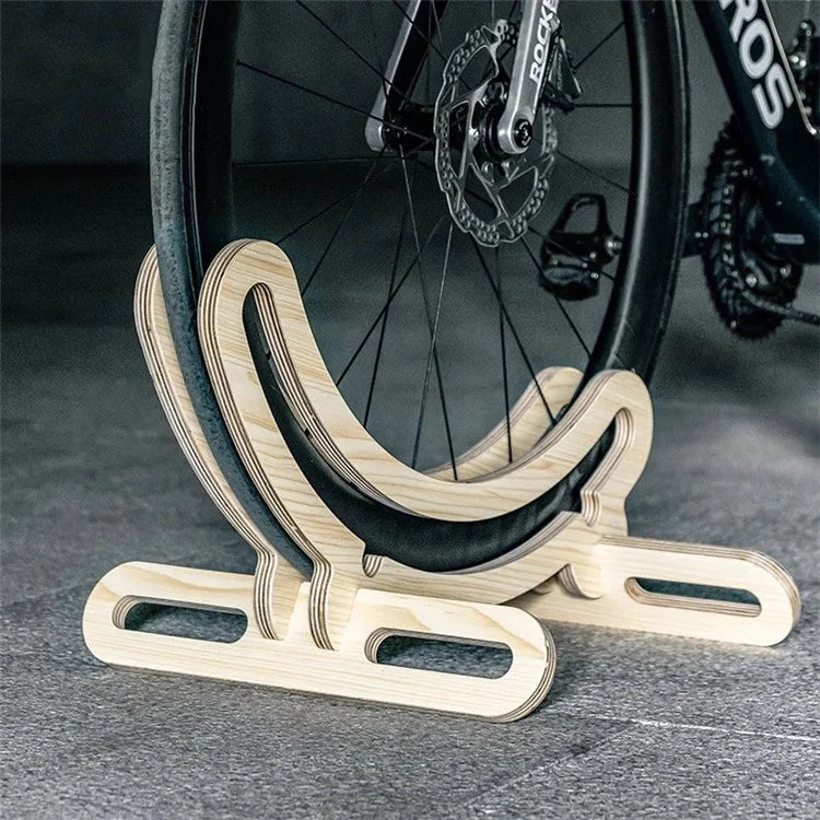 ROCKBROS 27210013001 Bike Rack Stand Indoor Bike Storage Wood Parking Stand for 700C Road Bike
