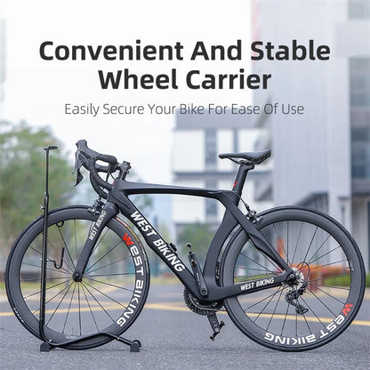 WEST BIKING YP0723017 2-In- 1 Bike Supported Hanger L-shaped Vertical Bicycles Parking Mount Holder Packing Rack