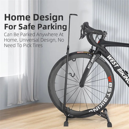 WEST BIKING YP0723017 2-In- 1 Bike Supported Hanger L-shaped Vertical Bicycles Parking Mount Holder Packing Rack