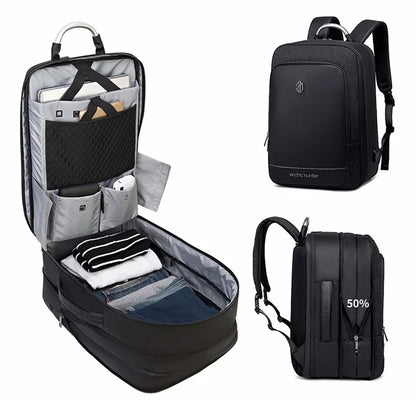 ARCTIC HUNTER B00227L Travel Backpack Expandable Shoulder Bag with USB Port