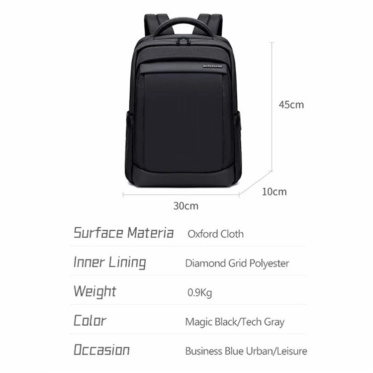ARCTIC HUNTER B00478 17-Inch Laptop Backpack USB Port Men's Oxford Cloth Travel Bag