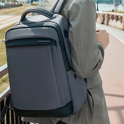 ARCTIC HUNTER B00478 17-Inch Laptop Backpack USB Port Men's Oxford Cloth Travel Bag