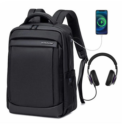 ARCTIC HUNTER B00478 17-Inch Laptop Backpack USB Port Men's Oxford Cloth Travel Bag