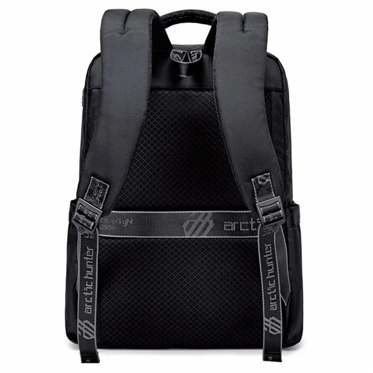 ARCTIC HUNTER B00478 17-Inch Laptop Backpack USB Port Men's Oxford Cloth Travel Bag