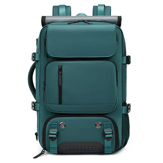 OUTWALK Men's Backpack Business Briefcase Crossbody Bag Large Messenger Bagish Green