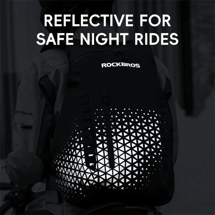 ROCKBROS H36 14.5L Motorcycle Helmet Storage Backpack Reflective Shoulder Bag