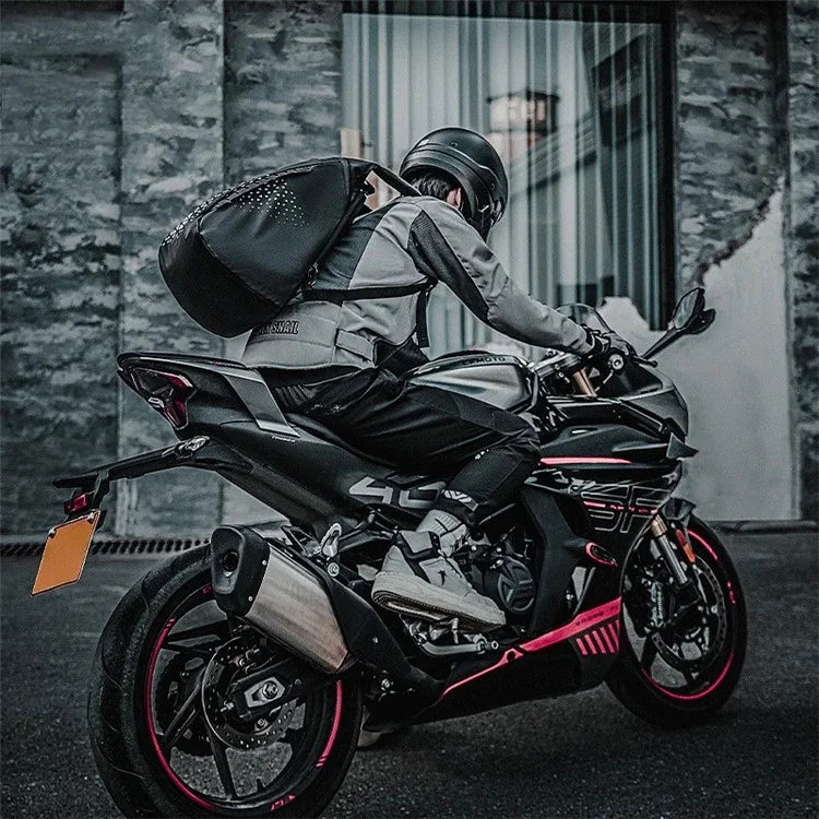 ROCKBROS H36 14.5L Motorcycle Helmet Storage Backpack Reflective Shoulder Bag