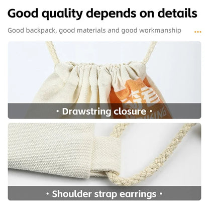 WEST BIKING YP0719392 Drawstring Cycling Backpack Outdoor Travel Polyester Cotton Backpack