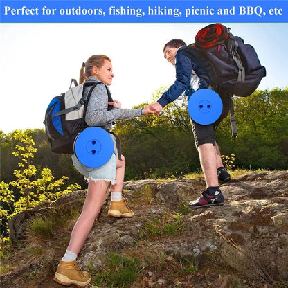 Outdoor Camping Fishing Folding Stool Portable Telescopic Chair with Shoulder Strap