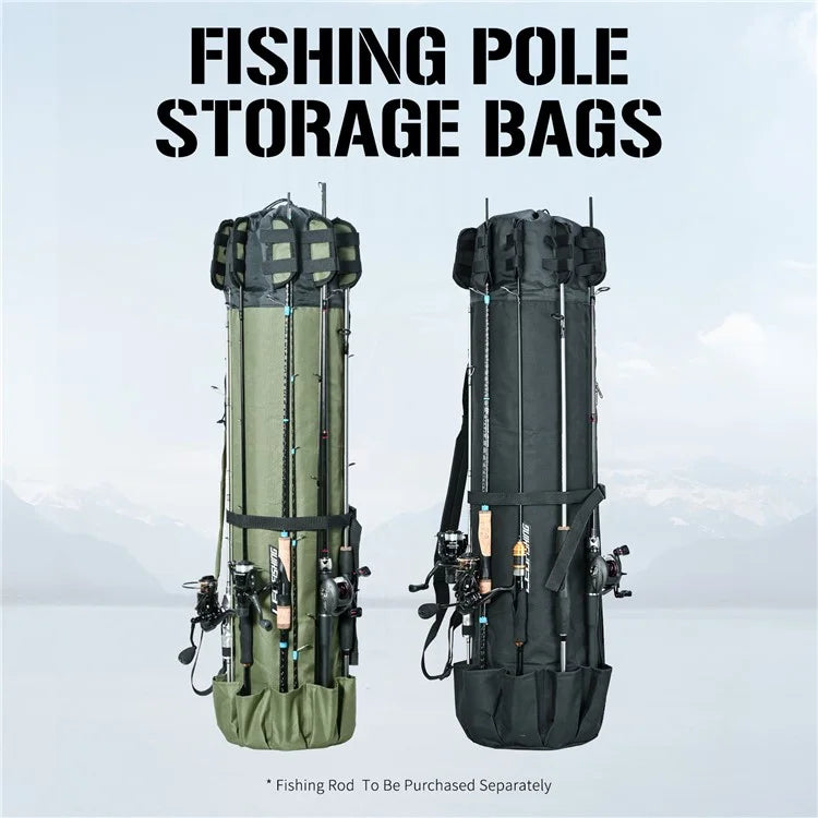 LEO 28260 Fishing Pole Single Shoulder Bag 600D Oxford Cloth Fishing Rod Carrying Bag