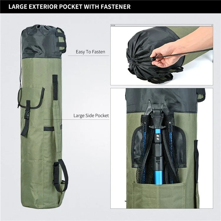 LEO 28260 Fishing Pole Single Shoulder Bag 600D Oxford Cloth Fishing Rod Carrying Bag