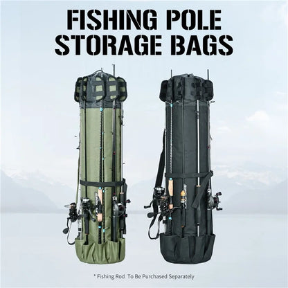 LEO 28260 Fishing Pole Single Shoulder Bag 600D Oxford Cloth Fishing Rod Carrying Bag