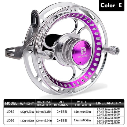 PROBEROS JD85 85mm Portable Lightweight Full Metal Fishing Reel