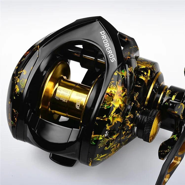PROBEROS VHA120 7.2:1 High-Speed Baitcasting Reel with Magnetic Brake System, Fishing Reel
