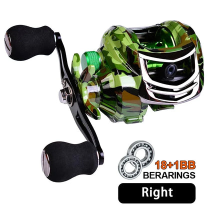 PROBEROS DW131 18+1BB Metal Baitcasting Reel High-Strength Fishing Reel