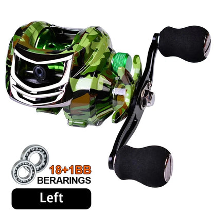 PROBEROS DW131 18+1BB Metal Baitcasting Reel High-Strength Fishing Reel