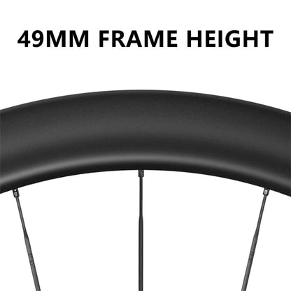 WEST BIKING YP1401038 / YP1401039 2PCS Carbon Fiber Road Bike Wheels 700C Clincher Wheelset