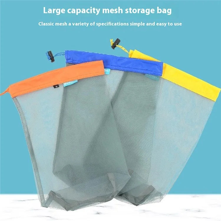 XINDA BFP1415 20x20x42cm Sports Equipment Mesh Storage Bag Beach Swim Organizer Pouch