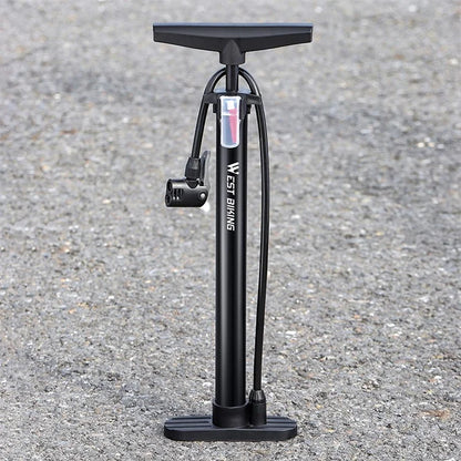 WEST BIKING YP0711159 Widen Handle Air Pump High Pressure Motorcycle E-Bike Bicycle Tire Inflator