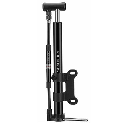 ROCKBROS MP2821 Portable Mini Bicycle Pump 120PSI High-Pressure AV / FV Inflator Pump with Air Pressure Gauge