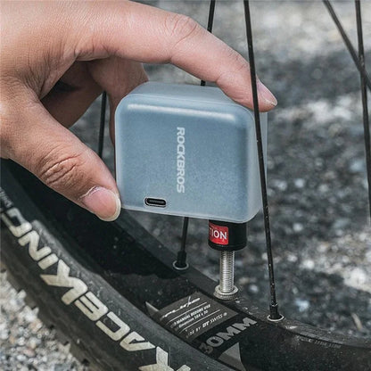 ROCKBROS AS1 Mini Electric Air Pump Portable High Pressure FV / AV Nozzle Road Mountain Bike Inflator Pump