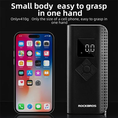 ROCKBROS A13 Electric Pump 2000mAh 150PSI Cordless Tire Inflatable Pump Mini Compressor