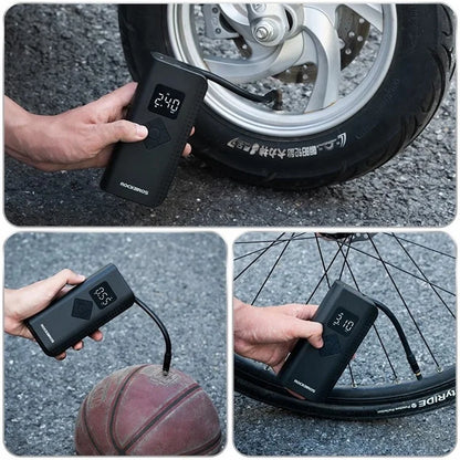 ROCKBROS A13 Electric Pump 2000mAh 150PSI Cordless Tire Inflatable Pump Mini Compressor