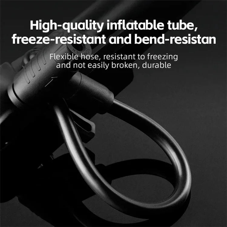 ROCKBROS 42310006001 Bicycle Pump with PSI Gauge 120PSI Portable FV / AV Inflation Inflator Bike Air Pump