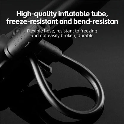 ROCKBROS 42310006001 Bicycle Pump with PSI Gauge 120PSI Portable FV / AV Inflation Inflator Bike Air Pump