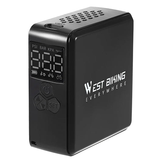 WEST BIKING YP0711160 Electric Air Pump Digital Display Wireless Car Motorcycle Bike Tire Inflator