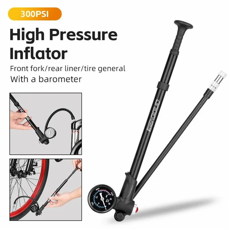 BENGGUO BG-1613 Bicycle Air Pump Portable Bike Tire Inflator