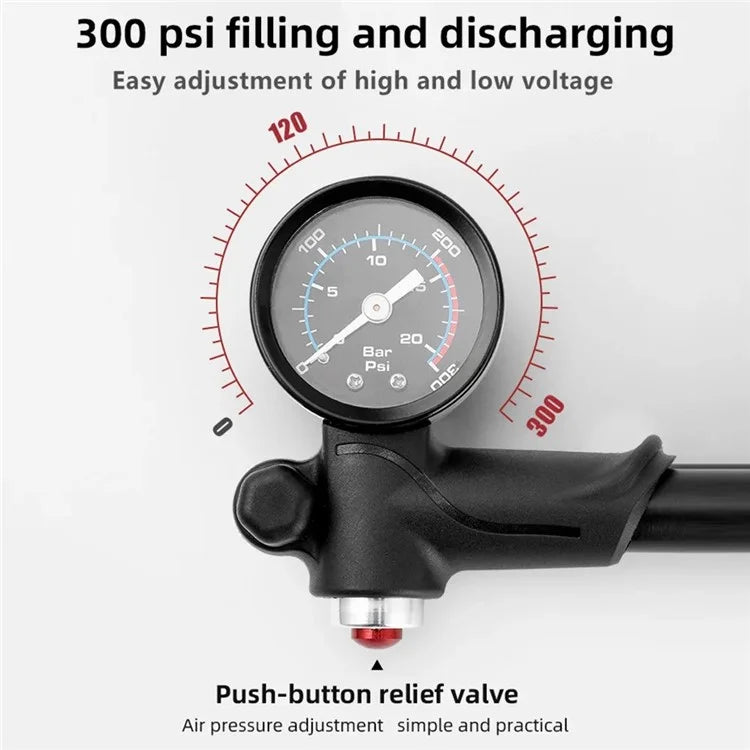 BENGGUO BG-1613 Bicycle Air Pump Portable Bike Tire Inflator