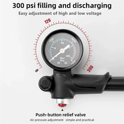 BENGGUO BG-1613 Bicycle Air Pump Portable Bike Tire Inflator