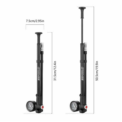 BENGGUO BG-1613 Bicycle Air Pump Portable Bike Tire Inflator