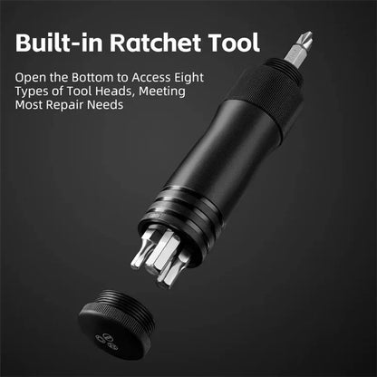 ROCKBROS TG-1616 Portable 120PSI Bicycle E-Bike Tire Air Pump Bike Basketball Metal Inflator with Ratchet Tools