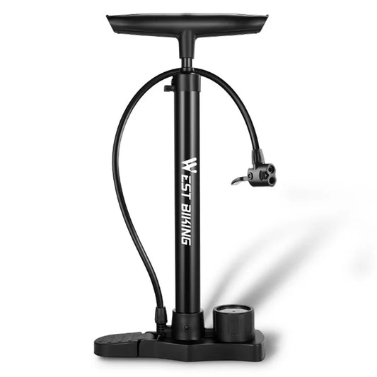 WEST BIKING YP0711142 160PSI High Pressure E-Bike Bicycle Tire Air Pump with Pressure Gauge