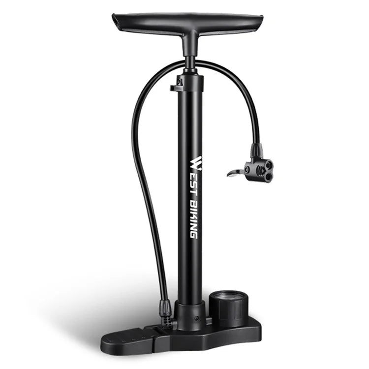 WEST BIKING YP0711142 160PSI High Pressure E-Bike Bicycle Tire Air Pump with Pressure Gauge