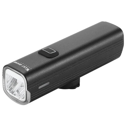WEST BIKING YP0701435-431 Bright LED Bike Front Light Flashlight Rechargeable Night Cycling Safety Lamp