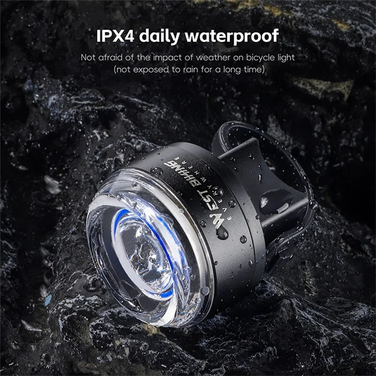 WEST BIKING YP0701437 Smart Bike Tail Warning Light Colorful Lighting Bicycle Flashlight Lamp