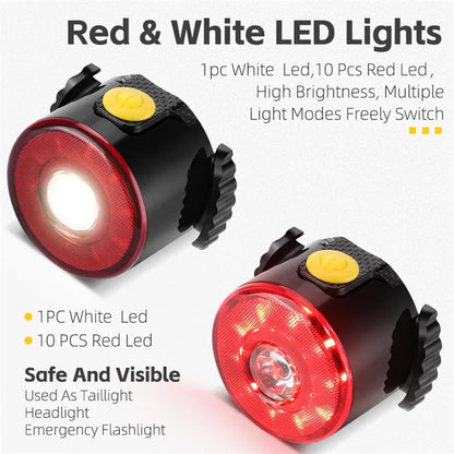 WEST BIKING YP0701397 Waterproof Bike Cycling LED Tail Light Road MTB Bicycle Warning Lamp