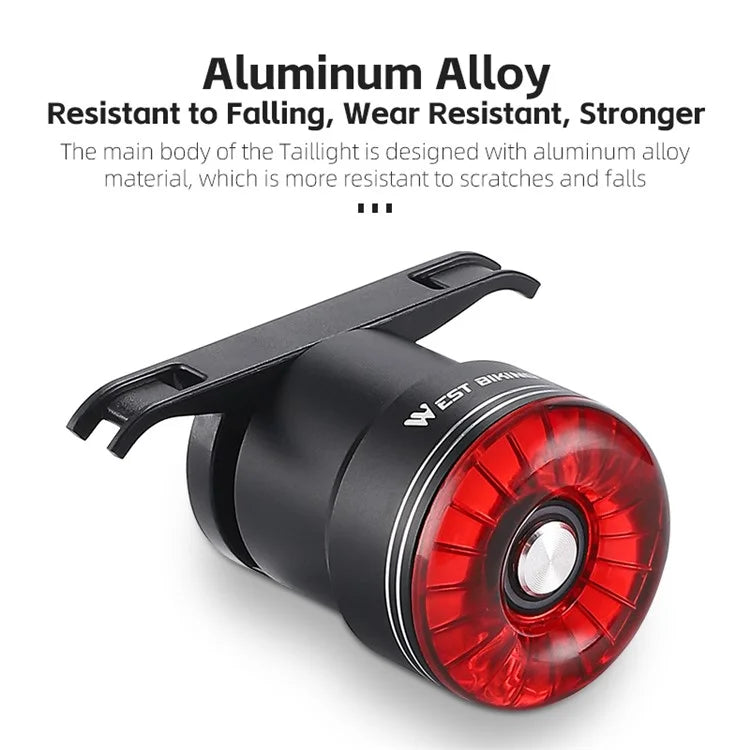 WEST BIKING W4S Intelligent Taillight Bicycle Brake Sensor Cycling Tail Lights