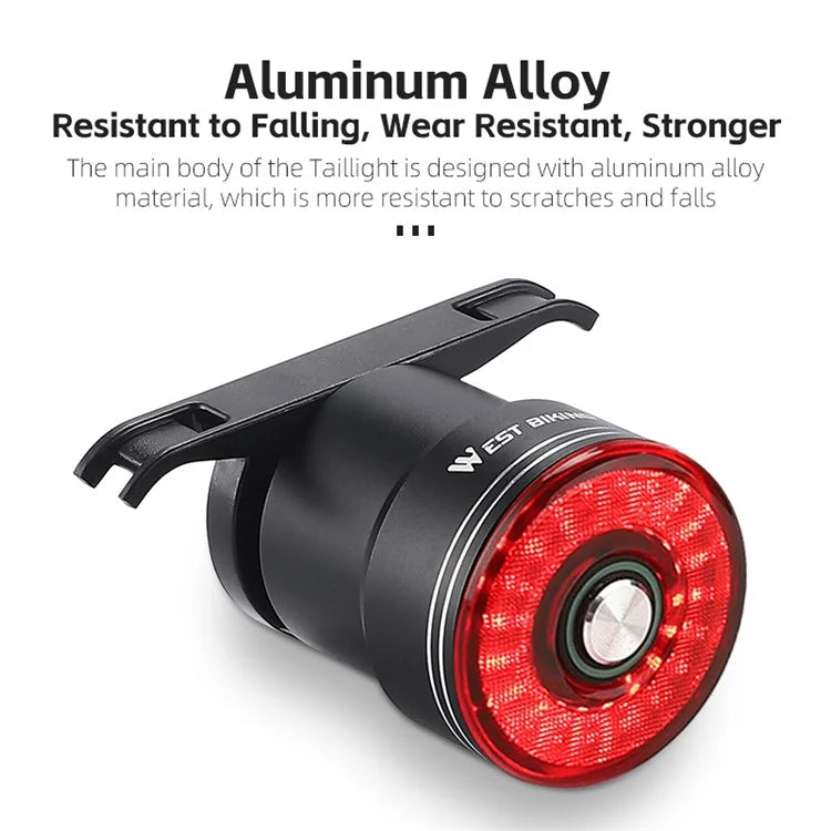 WEST BIKING W4S Intelligent Taillight Bicycle Brake Sensor Cycling Tail Lights